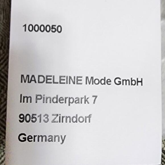 MADELEINE Linen Herringbone High Waist Wide-Leg Pants Size 12 - Picture 11 of 12